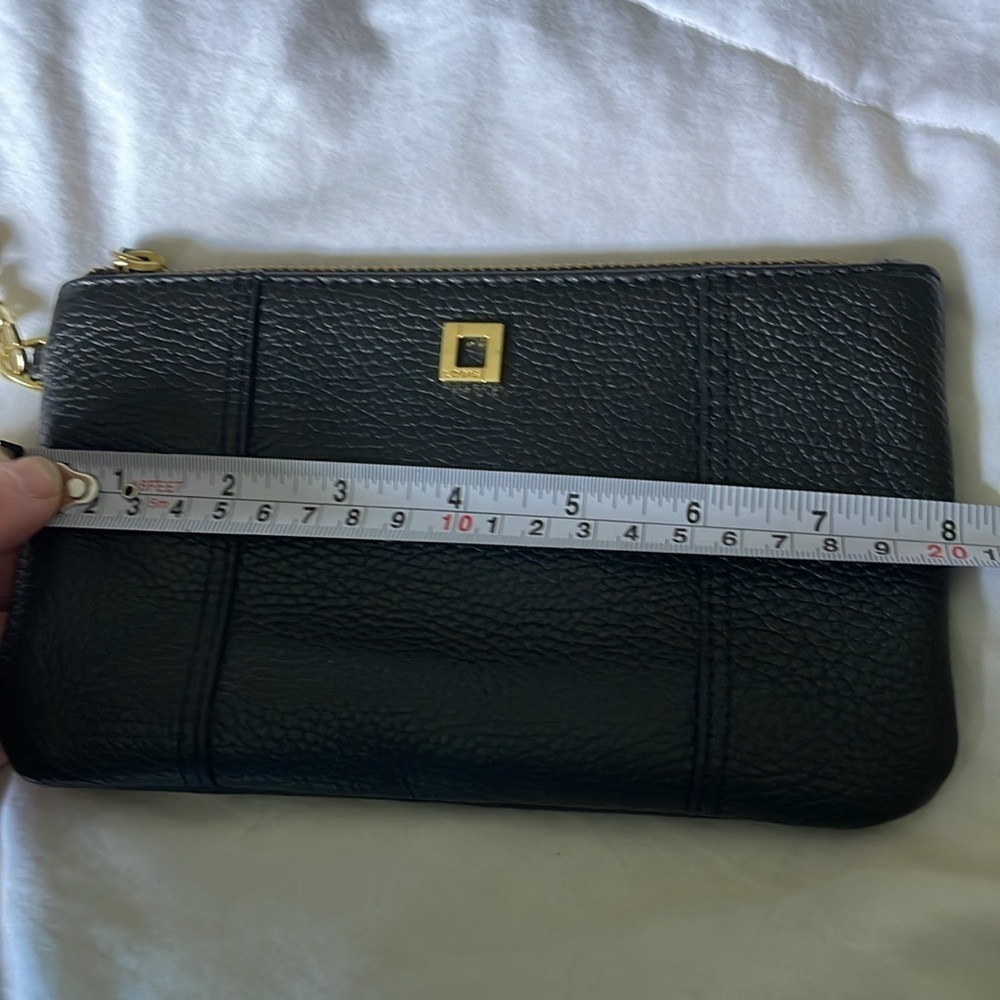 Lodis |Black|Olivia|Leather |Pebbled|Wristlet|Removable Card Stacker Insert|NWOT - Picture 13 of 16